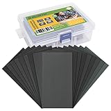 BLOSTM Schleifpapier Set 102 Stück - Schleifpapier Fein bis Grob Körnung von 60 bis 3000 für Holz & Metall - 3 x 5.5 Zoll