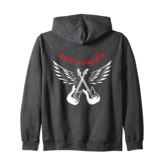 Guitarra eléctrica metal rock guitarrista cumpleaños 1944 Sudadera con Capucha