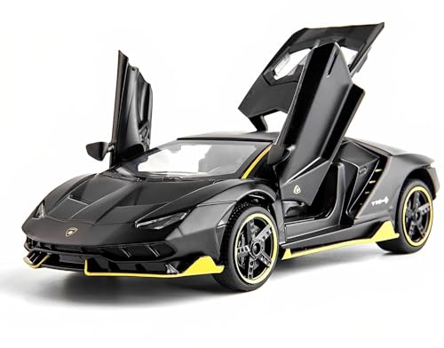 Image of SPITEN Lamborghini Car Toy Die-Cast Metal Car Model Car Pull Back Car Super Car With Openable Doors With Sound And Light For Birthdays Gift Party Decorations Great For Kids ?1:32, Multicolor