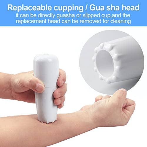 Electric Gua Sha Scrapping Massager And Vacuum Cupping Therapy Set, Cellulite Massager With 12Pcs Cupping Kit Suction Cup Body Pain Relief Lymphatic Massage #TOP2