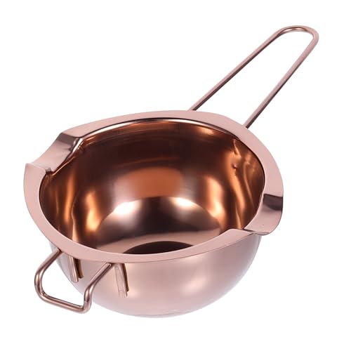 DECHOUS Fondue Pot Stainless Steel Melting Bowl 1pc Chocolate Butter Heating Pot Fine Craftsmanship Easy to Use for Kitchen