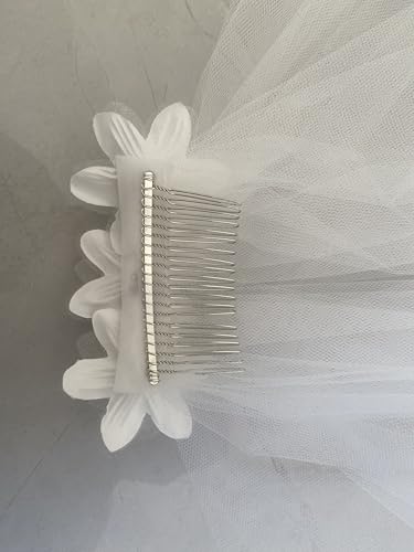 image for SlenyuBridal Girl's First Communion Veil with Flowers for Wedding Prom