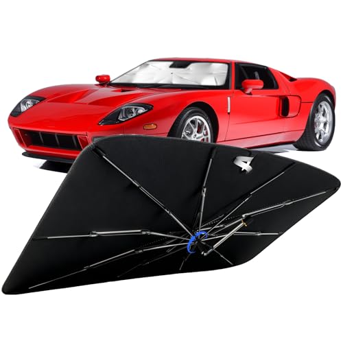 Windshield Sun Shade for Ford GT 2005-2006 with 360° Rotating Shaft