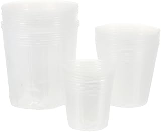 KESYOO Orchid Pots Clear Planter Nursery Pots Vegetables Growing Container Garden Flower Pot Gardening Tool for Outdoor Porch Balcony Windowsill Patio Garden 30Pcs