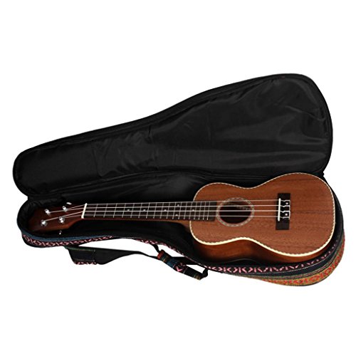 Capa Ukulele estilo country de concerto de 58,4 cm capa de ukulele