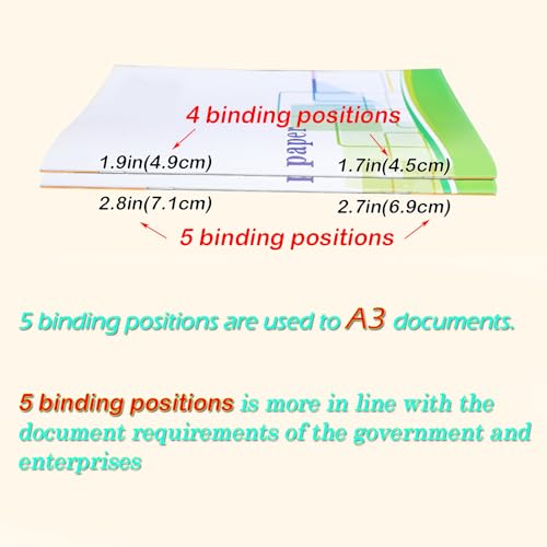 INTBUYING A3 Booklet Maker 2in1 Folding Binding Machine 17sheets Capacity Paper Booklet Binder Maker Folding Stapling 110V 60W 5 Stapling Positions