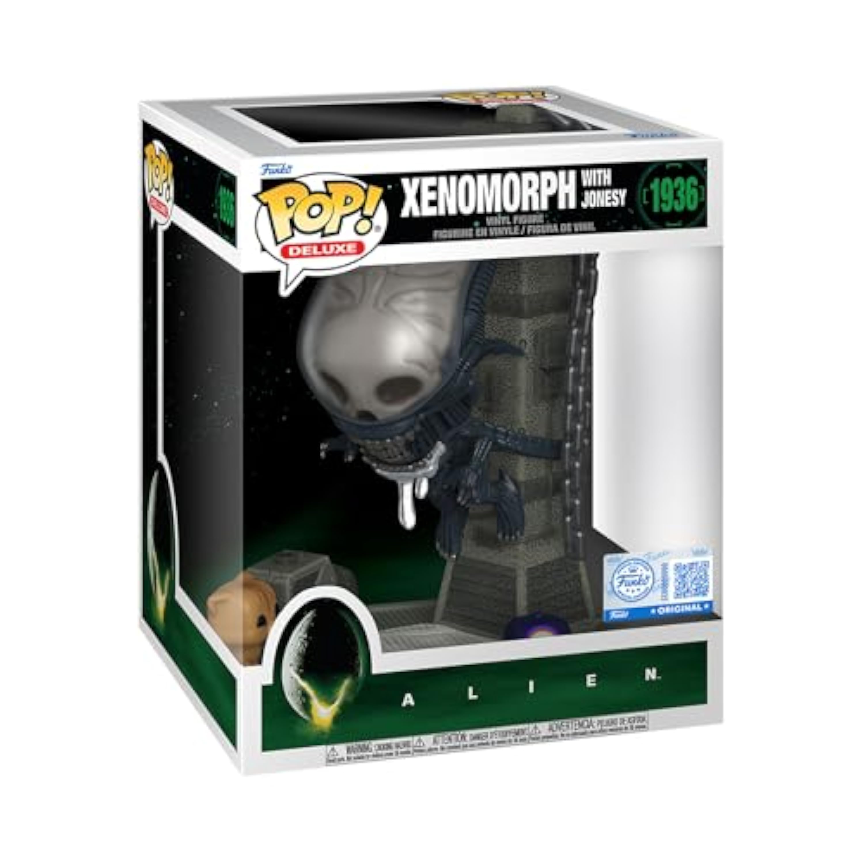 Funko Pop! Deluxe: Alien - Xenomorph with Jonesy - Figura de Vinilo Coleccionable - Idea de Regalo - Mercancia Oficial - Juguetes para Niños y Adultos - Horror Fans