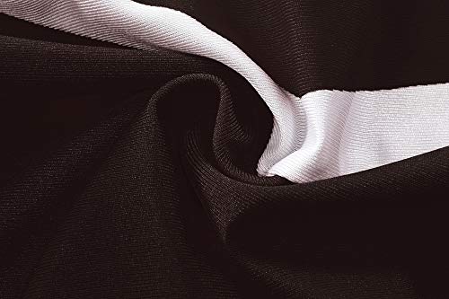 Makroyl Women's Musical Uniform Fancy Dress Complete Outfit High School Cheerleader Costume (White/Black, Medium)