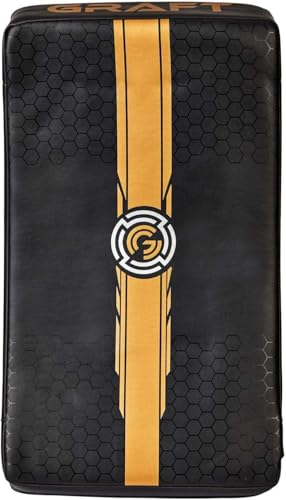 MAXSTRENGTH Box-Elite Curved Strike Shield, Large Heavy Kicking Striking Body Pad for Kickboxing, Martial Arts, Taekwondo, Karate, and Punching Training (Black, Single)