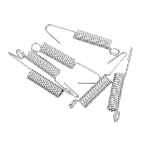 Toyvian 6 Piezas de Resortes de Tensión para Extractor de Baño Acero Inoxidable Dimensiones 1.2x7.8x52.5