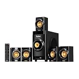 Sistema de Home Theater Bobtot B38 5.1 Canais com Subwoofer de 4 Polegadas, 200W de Potência, Som Surround para TV e PC, Conexão Bluetooth, Entradas HDMI ARC, Óptica e RCA, Design Compacto 110V