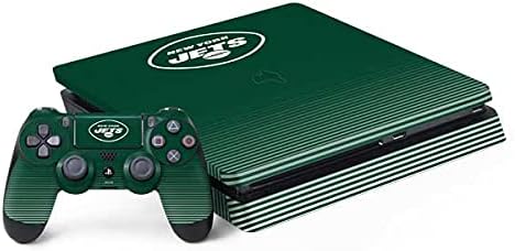 Skinit Decal Gaming Skin Compatible with PS4 Slim Bundle - Officially Licensed NFL New York Jets Design