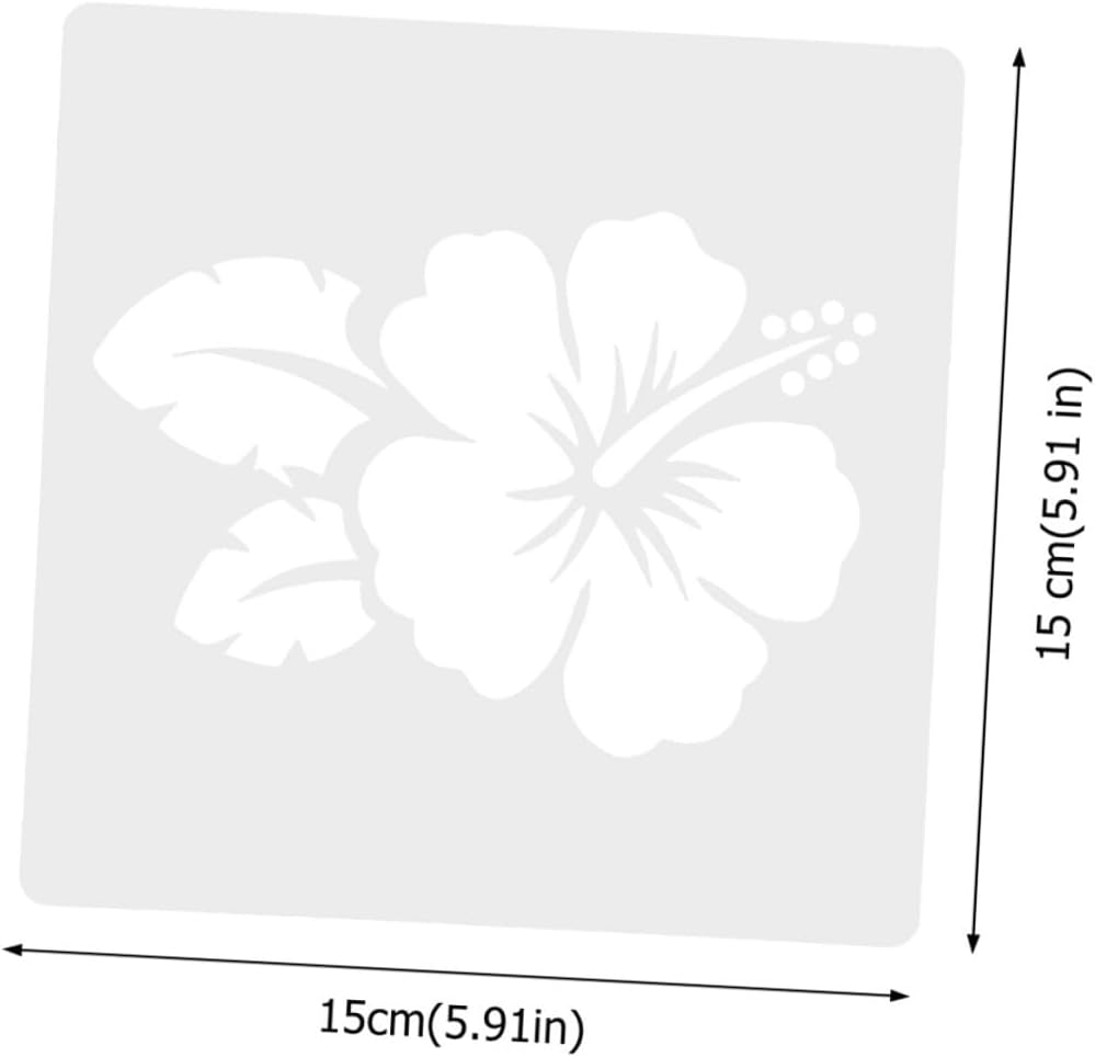 32pcs Flower Pattern Drawing Templates DIY Stencils for Crafts Reusable
