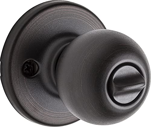 Kwikset Polo Entry Door Knob with Lock and Key, Secure Keyed Handle Exterior Doorknob, Front Entrance and Bedroom, Venetian Bronze, Pick Resistant SmartKey Rekey Security - Image 2