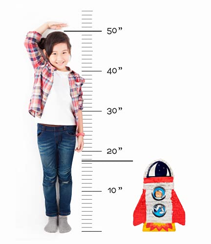 Space Rocket Pinata For 4Th Of July Party Celebrations, Patriotic Party Game, Decoration, Table Centerpiece And Photo Prop With Hanger And Fill Door For Kids Birthdays On Space Theme #TOP3