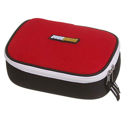 Estojo Soft Luxo Overprint Black and Red - Mesh Dermiwil, Vermelho