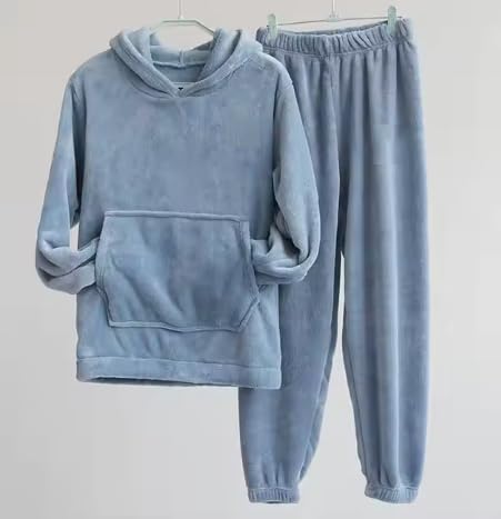 Image of GEIFA Women Cold-weather polyester wear hooded tracksuit Soft fabric women stylish cord set for women winter wear Pack of 1