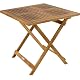 Gartentisch aus Holz von Casaria für Balkon und Garten