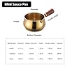Small pots for cooking, Mini small sauce pan with Stay-Cool Wooden Handle & All Cooktop Compatibility (Gas, Ceramic, Electric) -silvery, 2.71Oz #5