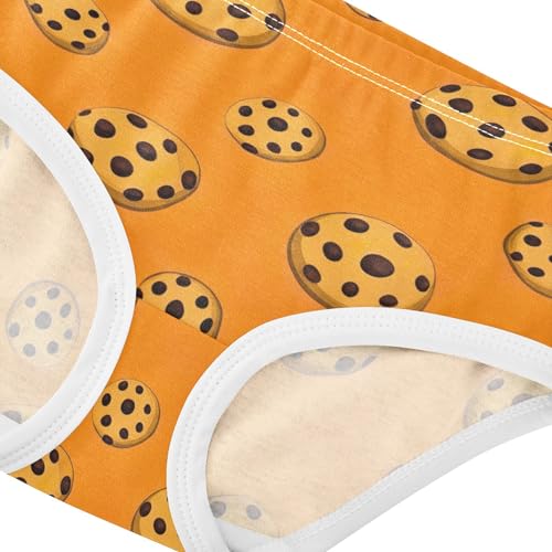Chocolate Cookies Orange Girls Underwear Toddlers 2t Cotton Cute Panties Girl Stylish Undies Kids Briefs4
