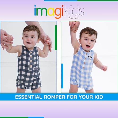 Disney Junior Baby Henley Romper Newborn to Infant Sizes (Newborn - 24 Months)3