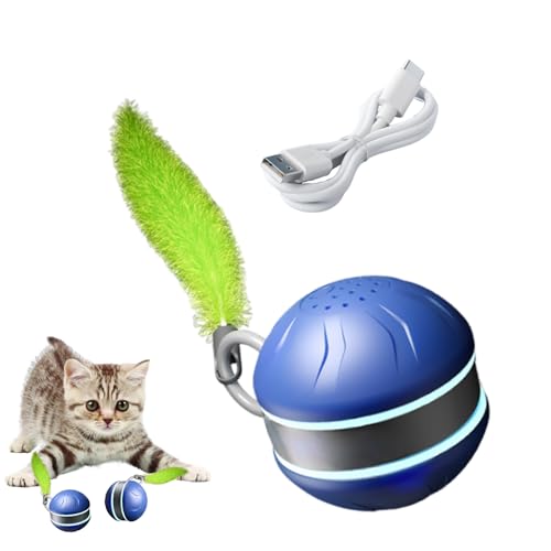 Jouet automatique pour chat intelligent rechargeable Type-C avec queue amovible - 2
