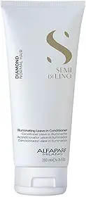 Alfaparf Milano Semi Di Lino Diamond, Leave-in Profissional para Todos os Tipos de Cabelos, Mais Brilho e Maciez 200ml