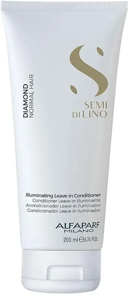Alfaparf Milano Semi Di Lino Diamond, Leave-in Profissional para Todos os Tipos de Cabelos, Mais Brilho e Maciez 200ml