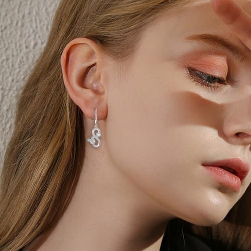 Sterling Silver Mouse Earrings with Cubic Zirconia Hypoallergenic Lightweight Drop Dangle Earrings Gift for Teens Women Daughter Granddaughter Niece4