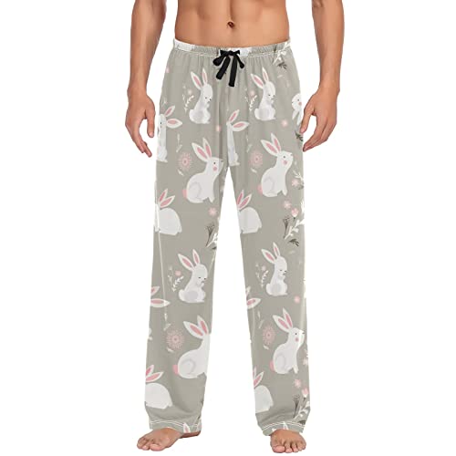 Christmas Pigs Mens Pajama Pants with Drawstring Pockets Lounge Pants Pajama Bottoms Men Sleep PJ Pants for Men