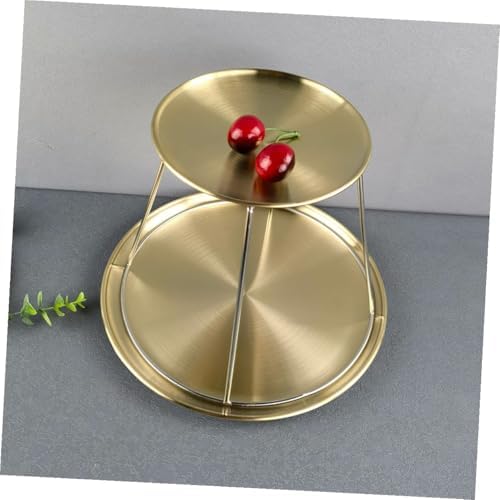 NUOBESTY Paslanmaz çelik deniz ürünleri tabak rafı, sağlam ev pizza iskeleti, ısıya dayanıklı, mutfak ve restoran için servis standı, çok yönlü kullanılabilir - Görsel 3