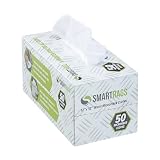 Arkwright Smart Rags in Box – fusselfreie Tücher, Wiederverwendbare Mikrofasertücher zum Reinigen, Staubwischen zu Hause, im Büro, in Autogeschäften, 30,5 x 30,5 cm, 50 Stück, Weiß
