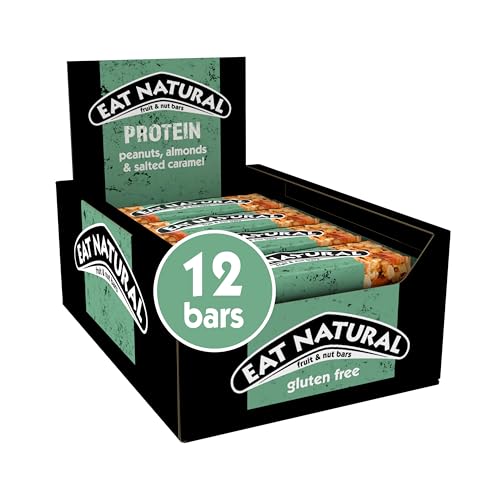 Eat Natural Protein Peanuts, Almonds & Salted Caramel Fruit & Nut Bars 12 x 40g
