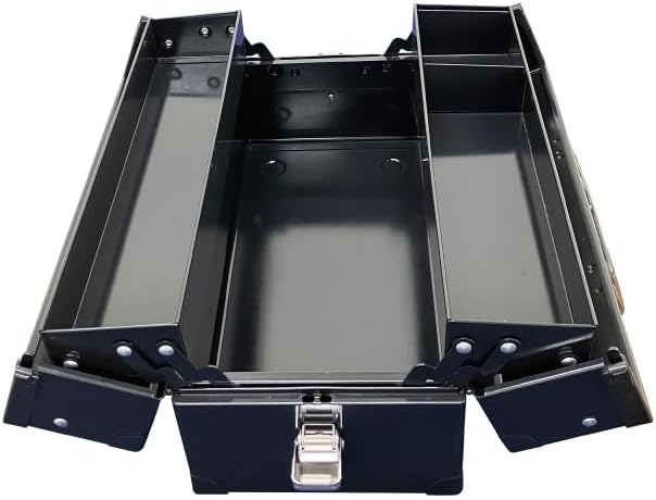 SIGNET 54024 Double Opening Tool Box, DIY Tool Box, Black