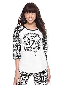 Apparel The Nightmare Before Christmas Fair Isle Thermal Sleep Set Black X-LARGE Book