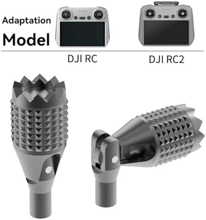 Foldable RC/RC2 Controller Joystick for DJI Mini 3 Pro/Mini 4 Pro/Air 3/Mavic 3, Retractable Aluminum Alloy Drone Control Thumb Sticks Replacement Accessories (Black) — 사진 4