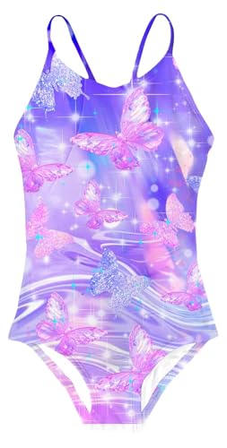 Idgreatim Butterfly Themed Girls Swimsuit