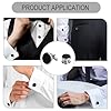8PCS Dress Shirt Studs, Tuxedo Buttons, Tuxedo Studs Set, Cuff Links Mens, Business Shirt Cuff Links, Black Cufflinks for Men, Suit Stud Buttons for Formal Occasions, Suit Accessories for Men #4