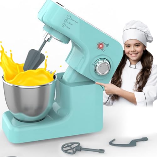 BAKAJI Planetaria Giocattolo per Bambini con Accessori, Sbattitore con Fruste Intercambiabili Gioco da Cucina, Impastatrice Elettrodomestico Giocattoli Ragazzi con Luci e Suoni Realistici, Idea Regalo