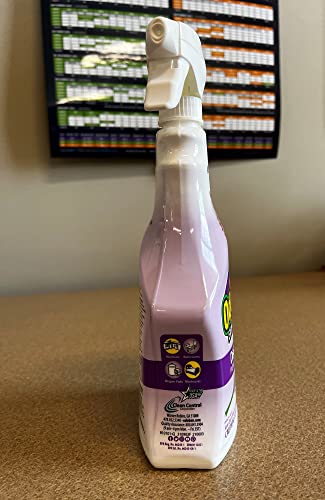 OdoBan Ready-to-Use Disinfectant and Odor Eliminator, Set of 4 Spray Bottles, 32 Ounces Each, Lavender Scent