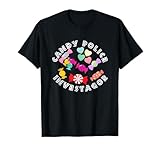 candy police security - costume divertente per halloween, per bambini e papà maglietta