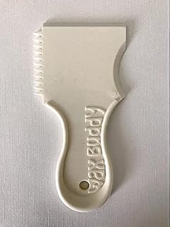 Wax Comb-The Original, WhiteIII 100% Recycled Plastic, 3-in-1 surf Tool: Scraper, Comb, Cupped Rail Cleaner. Also in Black, Sage Green, & Lt Blue