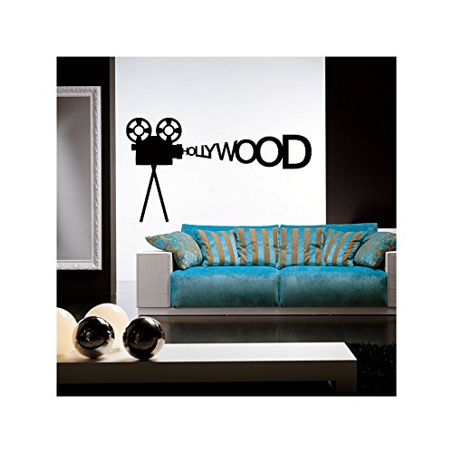 ambiance-live Cinema Hollywood Wall Sticker - 55 x 120 cm, Black - Image 3