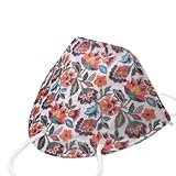 TubeRoo FFP2 Maske Bunt mit Muster Motiv Blumen 10 St&uuml;ck M8 farbig Farbton lila orange gr&uuml;n blau, weiche Ohrschlaufen, Versand aus Deutschland, Atemschutzmaske, Mundschutz-Maske f&uuml;r Frauen, Damen
