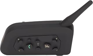 Fone de ouvido bluetooth para motocicleta, 2 pessoas full duplex sem fio capacete fone de ouvido com atendimento automático de chamadas IP65 à prova d'água capacete interfone fone de ouvido