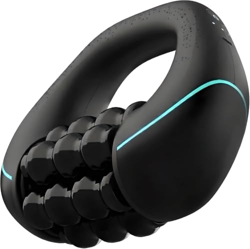 Image of Electric Rolling Massager, Deep Tissue Muscle Roller, Rechargeable Cordless Percussion Massager with 5 Speed Levels, Large Area Full Body Massage Roller for Legs, Thighs, Calves, Back, Arms & Workout Recovery (S SIZE ROLLER MASSAER)
