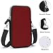 Meaudiwes Fashion Small Crossbody Bag, Brick Red Mini Cell Phone Purses With Detachable Strap