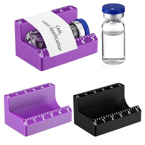 Fiwochic 2 Pcs Vial Label Applicator Bottle Labeling Application Tool for Small Jars Essential Oils Containers Bottles (10ml)