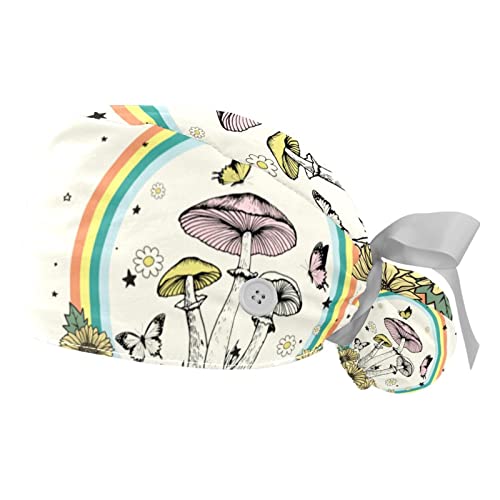 Chapeaux bouffants ajustables JDEZ avec bandeau lot de 2
