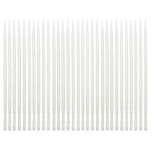 LBY Plastic Toothpicks, Home Teeth Cleaning Tool, Round Single-Ended Toothpicks, Interdental Toothpicks, Plastic White Pack of 500
